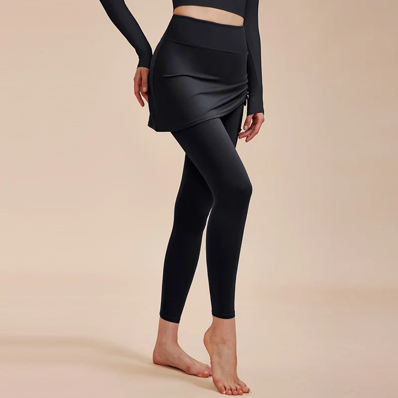 Yoga pants for women with naked feeling, covering buttocks, high waist, lifting buttocks, dance pants, sports and fitness pants