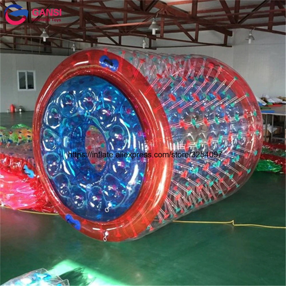 Floating Large PVC Clear Inflatable Walking Water Rolling Roller Balls Tube Toy Ball sport game water pool inflatable toy human hamster floating walking wheel inflatable water roller