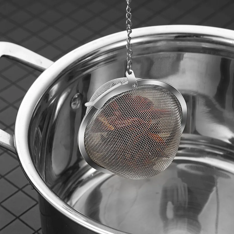 Stainless Steel Tea Infuser Sphere Locking Spice Tea Ball Strainer Mesh Infuser Filter Strainers Kitchen Accessories cooking strainers