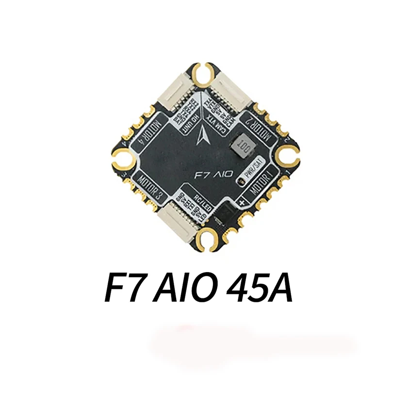 

RUSHFPV BLADE-F7 45A AIO F722 Контроллер полета blheli _ 32 45A 4 в 1 ESC3-6S LiPo для FPV дрона квадрокоптера аксессуар