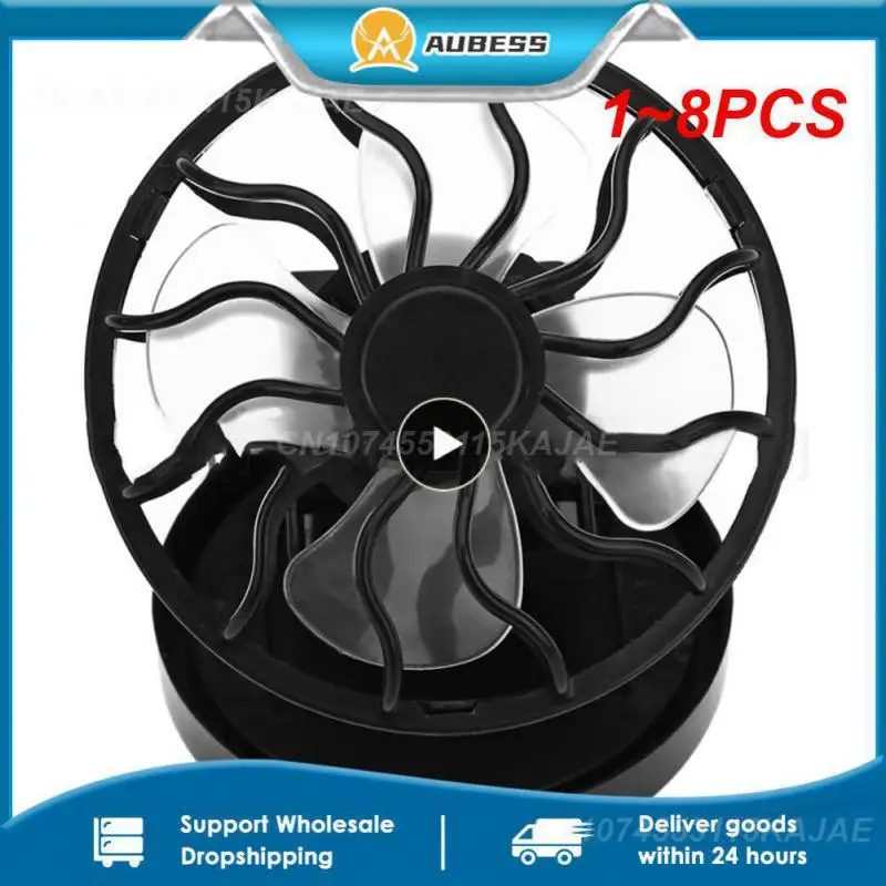 

1~8PCS New Electric Sun Energy Panel Cooling Fan Clip-on Mini Solar Sun Fan Power For Traveling Camping Outdoor Fishing