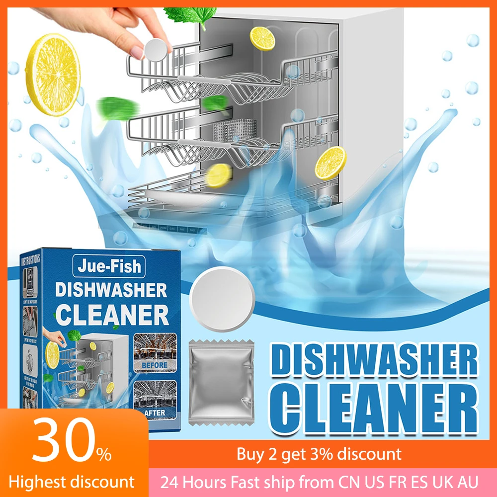 20pcs Dishwasher Cleaner Tablet Washing Machine Nonionic Surfactant Clean Dish Washing Fresh
