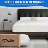 Матрас с 7 зонами 140x200 см, карманный пружинный матрас высотой 18 см, для коробчатой пружинной кровати, матрасы с двуспальной кроватью, твердость H3, средняя защита