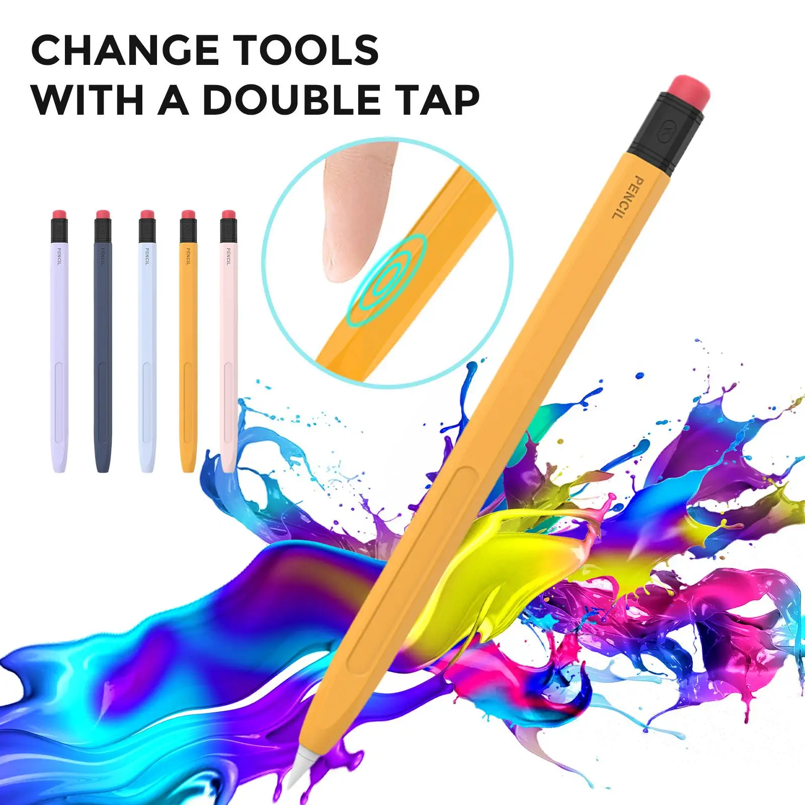 

Чехол для Apple Pencil 2 1, защитный чехол для планшета IPad, стилус, чехол для карандаша 2/1, силиконовые чехлы, аксессуары для ручек