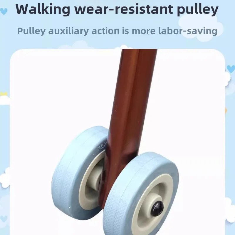 Children's Walker, Folding Cerebral Palsy Walker for Kids , Lower Limb Rehabilitation Walker Training Stand Frame Walking Stick 6