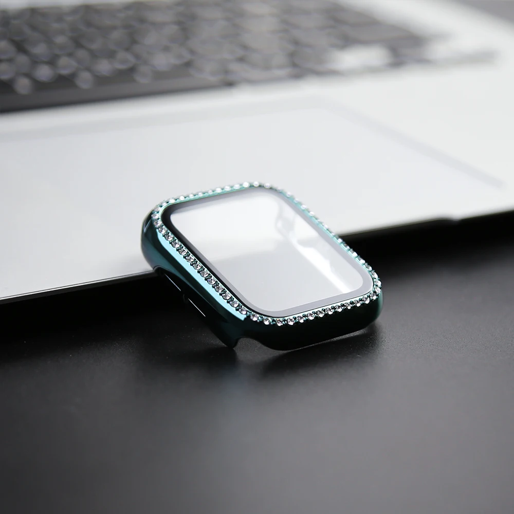 Luxury Bling Diamond Bumper Protector with Glass Case