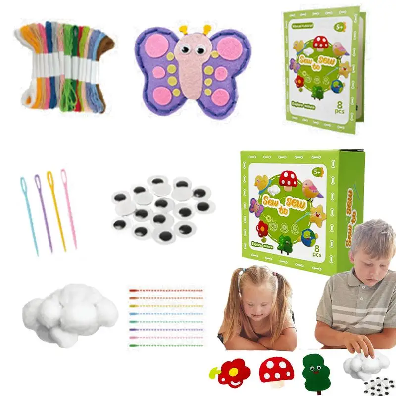 

Детское ремесло и искусственное питание, набор для шитья, игрушка, веселые ремесла, образовательный набор для шитья, набор для шитья ручной работы для девочек
