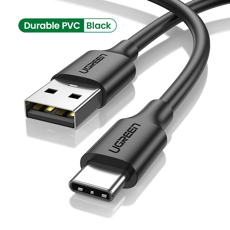 UGREEN USB C 타입 고속 충전 케이블, 아이폰 15, 샤오미 리얼미, 삼성 S23 용, USB C 데이터 코드, USB A to USB C 충전기 케이블, 3A