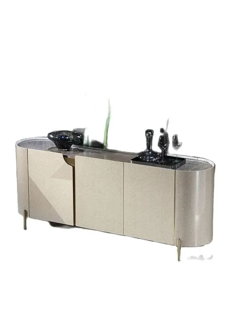 

Modern Italian style light luxury dining cabinet, porch cabinet, wall decorated high-end storage cabinet