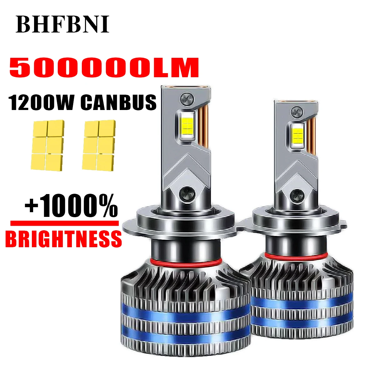 

ZTZPIE 6000K HB3 HB4 9005 9006 H1 H7 H4 H11 9012 Bulb Canbus Led Lamp CSP 3570 Power Car Headlight H3 Light 1200W 500000LM 12V