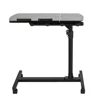 Portable Computer Desk Laptop Height Adjustable Table Mobile Sitting Workstation Lockable Wheels Suitable For Work Learning 2