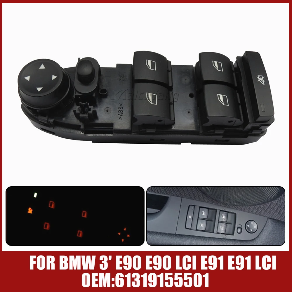 Nuovo Interruttore Alzacristallo Elettrico A 16Pin Lato Guida Per Bmw 3 'E90 E90 Lci E91 E91 Lci 61319155501