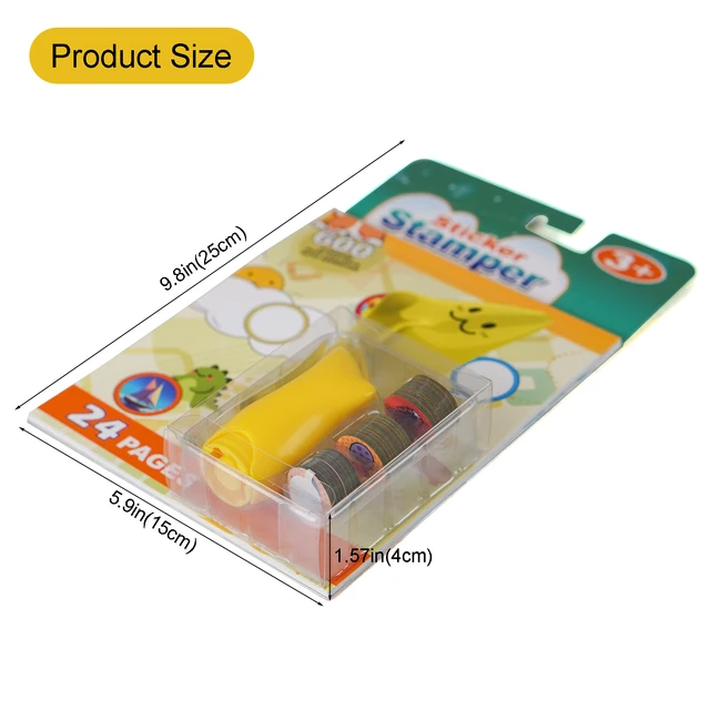 600 Stamp Stickers, Special Fruit + Animal + Letters, Can Be Used On The Table, Refrigerator, Pencil Case, Books, Easy To Remove 5