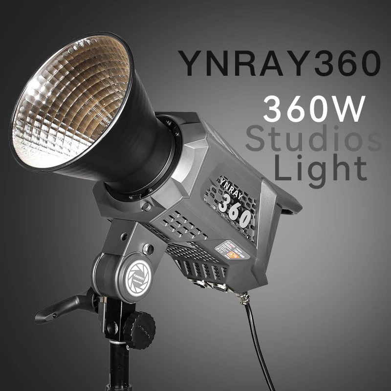 

YONGNUO YNRAY360 360W LED Video Lighting Bi-Color 3200-5600K Bowens Mount Studio Lamp With Softbox Power Adapter For Vlog Movie