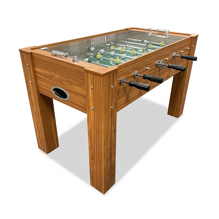 55" Soccer Table Professional, Foosball Tables with Wood Finish for Game Room, Family Use
