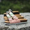 Kids Flip Flops Slides Leopard Boys Girls Slippers Open Toe Beach Sandals Summer Women Men Platform Flats Slingback Shoes 4
