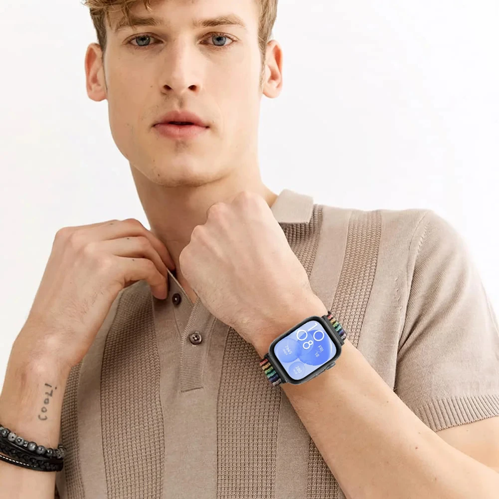 Nylon Loop Strap Replaceable Wristband Bracelet Belt