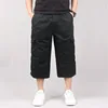 Men's Cargo Shorts Summer Loose Casual Pants Elastic Waist Large Size Outdoor Jogging Sweatpants Trend Multi Pockets 4