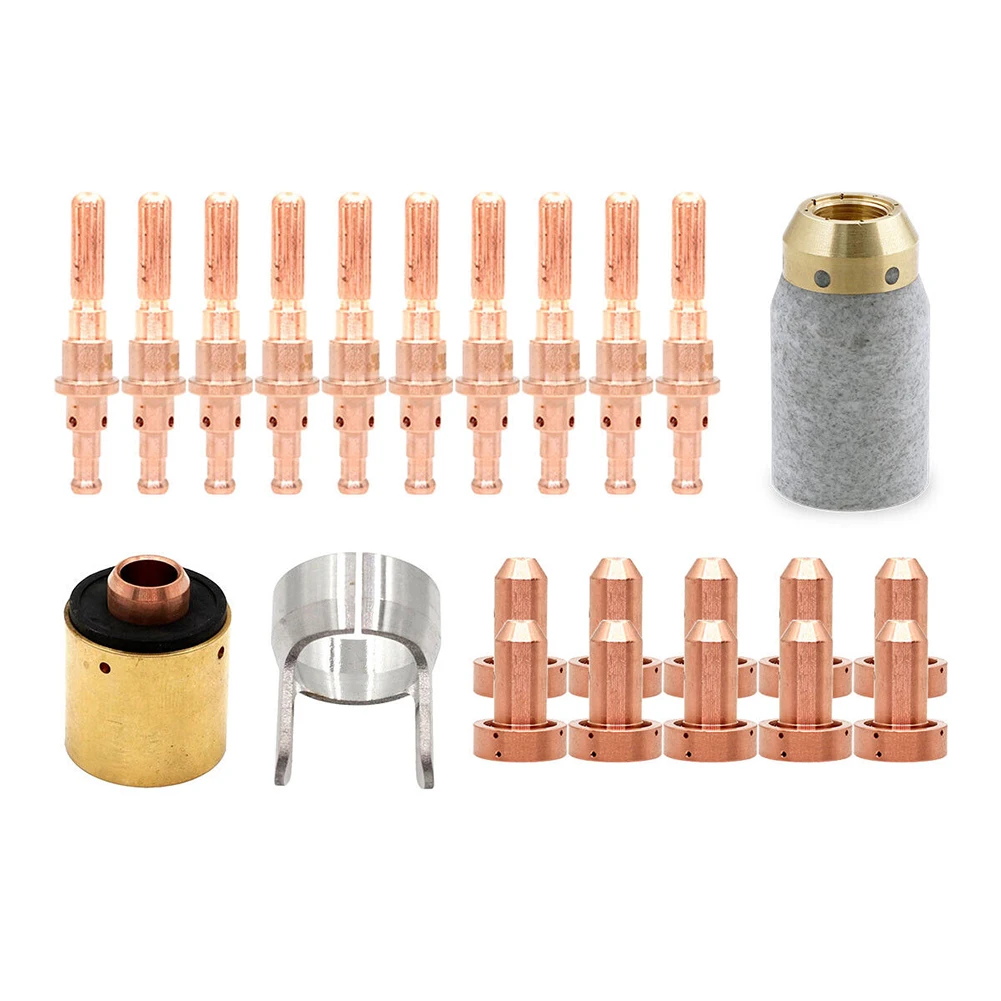 

23pcs 9-8211 WSP-10008 Plasma Torch Nozzle 9-8215 WSP-10000 Plasma Torch Electrode Tip 80A For SL60/100 Welding Equipment
