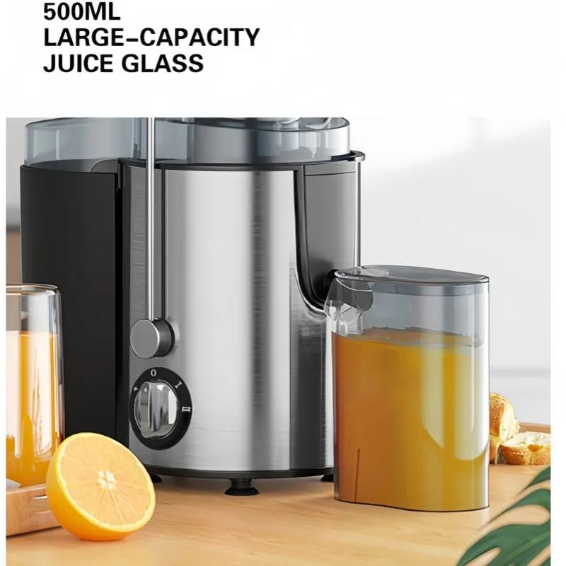 BPA-free Machine 800W Centrifugal Stainless Steel Juicer Extractor With Wide Mouth 3” Feed Chute For Fruit Vegetable_voghion.com