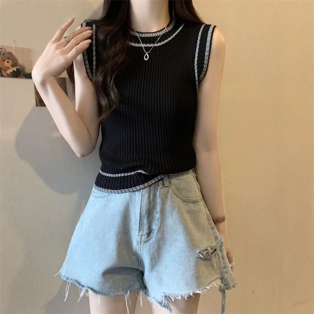 

Летняя футболка с круглым вырезом, новинка, милый пикантный короткий топ для девушек, Повседневная Уличная кофта