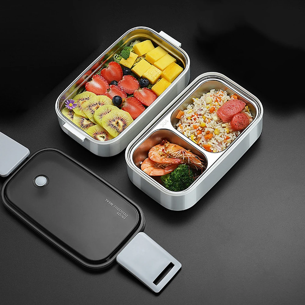 Lunch Box 1PC Stainless Steel Sealed Insulated Double-Layer That Students Can Heat In Microwave At Work
