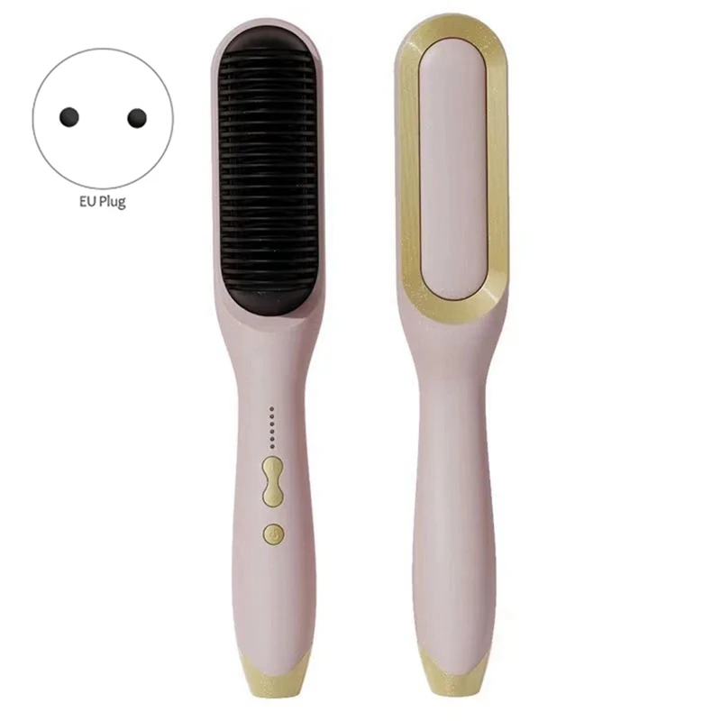 

Negative Ion Straightener Comb Hair Care Thermostatically Anti Scalding Straight And Curly Hair Styling Brush