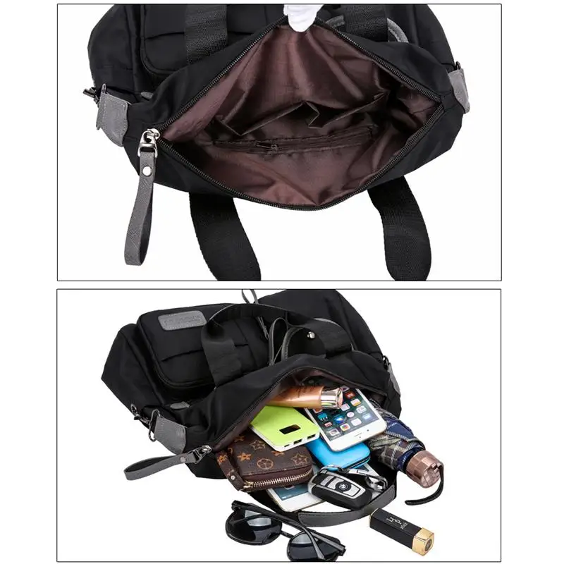 2024 Women Shoulder Bag Nylon Handbags Waterproof Crossbody Bag Large Capacity Multifunctional Tote Travel Messenger