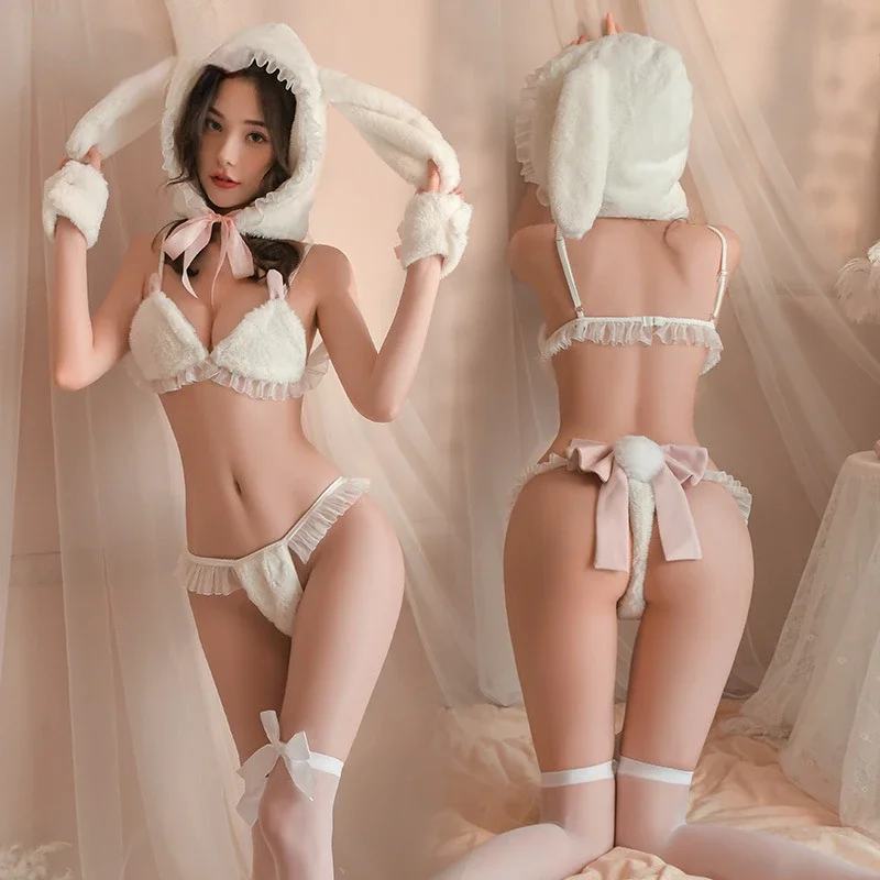 

Sexy Lingerie Role-playing Costumes porno Women Nightwear Cute Rabbit Anime Cosplay Clothing Micro Bikini Extreme Sexy Underwear