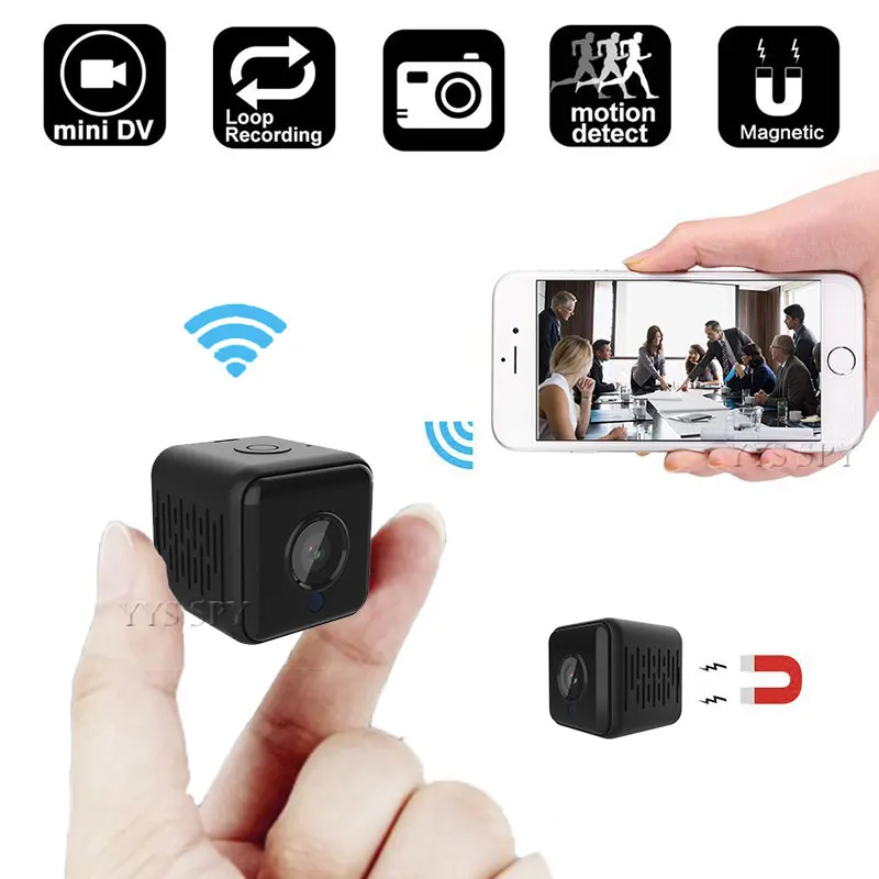 Wifi Mini Camera Ir Night Vision Phone App Monitor Remoto Videoregistratore Audio Micro Cam Motion Detect Videocamera Portatile Spied
