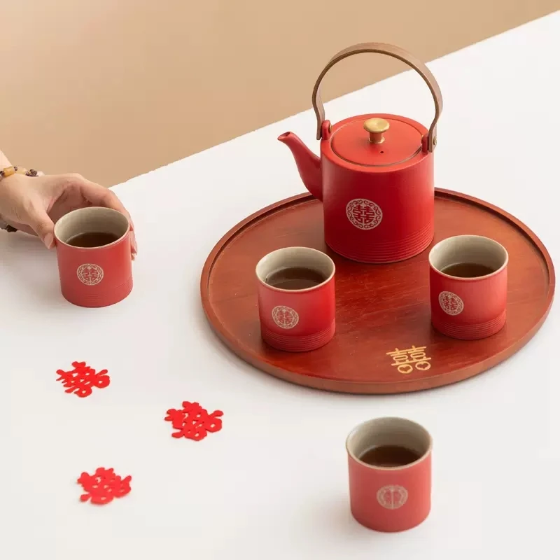 Wedding Kung Fu Tea Set, Home Gift for New Couples, Tea Cup, Holiday, Upscale Wedding Gifts