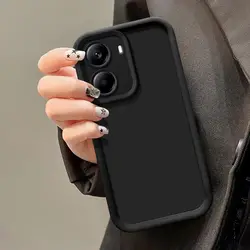 Shockproof Matte Back Cover - Enhanced Protection for Poco M7 Plus (Tyjt black)
