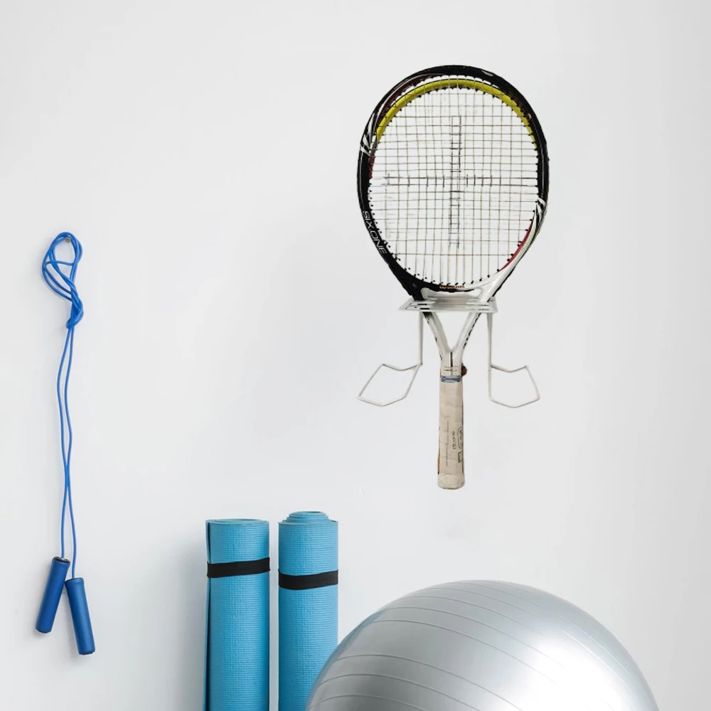 Wall Mounted Racket Rack Tennis Racket Beach Racket Storage Rack Iron Wall Mounted Storage