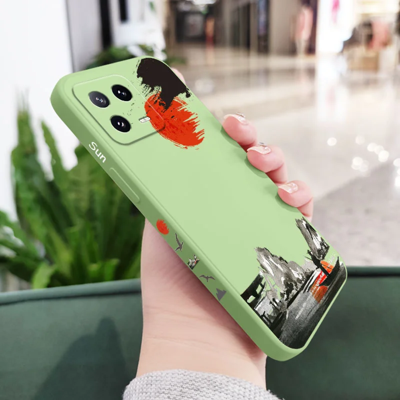 Admire The Moon Liquid Silicone Phone Case