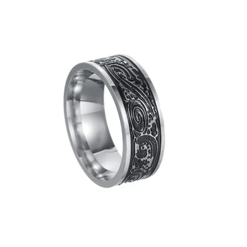 1 pezzo di gioielli da spiaggia con anello ondulato, gioielli da surf per uomo, semplice anello da dito a forma di matrimonio sulla spiaggia 1