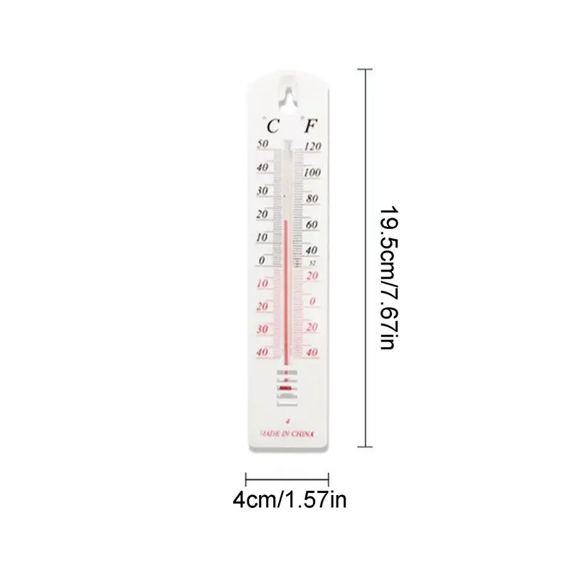 Classic Temperature Wall Indoor Outdoor Weather Temperature Large Numbers Wall Mount Temperature Gauge for Garden Wall Homes 6