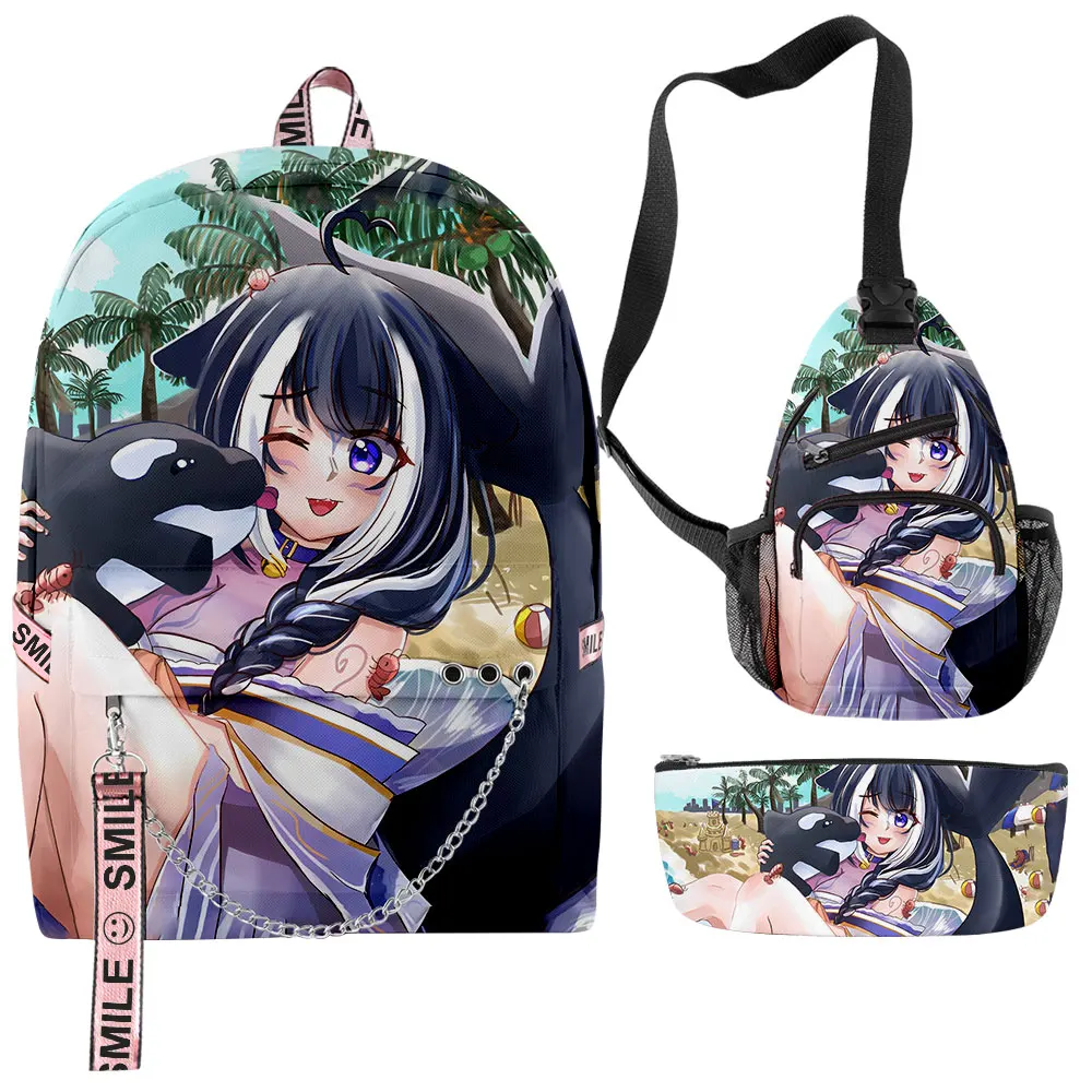 Shylily New Mercch 3 Pz/Set Interessante Zaino Zainetto Astuccio Portapenne Marsupio Ragazzi Ragazze Lavoro Studio Zaino Da Viaggio