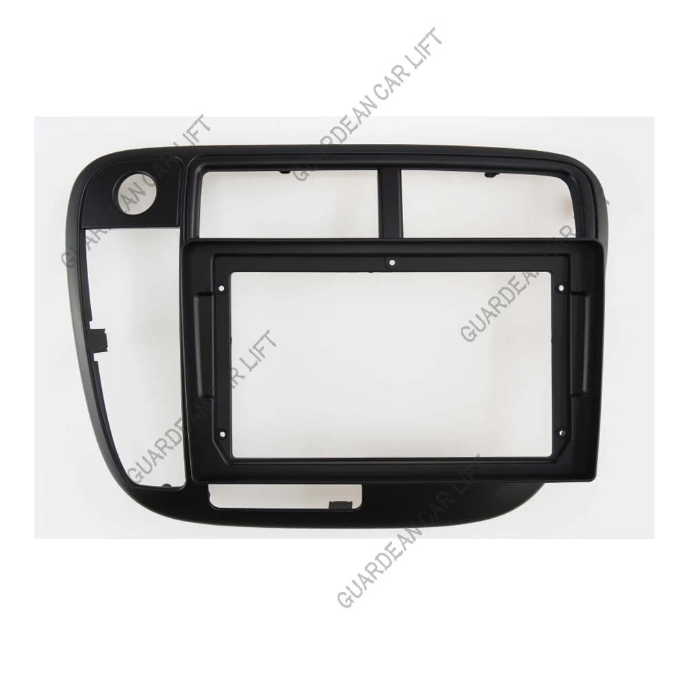 9 inch Car Fascia Radio Panel For 1998-2000 Honda Civic Dash Kit Install Facia Console Bezel Stereo Adapter Plate Trim Cover