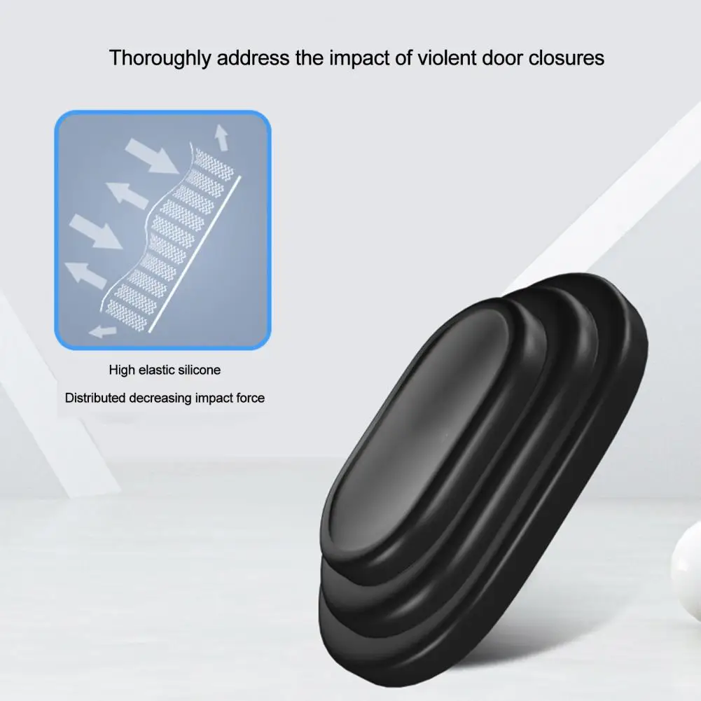 Shock Absorber Gasket Door Noise Gasket Car Door Silicone Pads Car Door Rubber Pads Car Door Rubber Protector Door Shock Absorber Pads Auto Door Shock Absorber Waterproof Car Door Pad Car Shock Pad Noise Reduction Kit 12pcs Adhesive Anti-collision