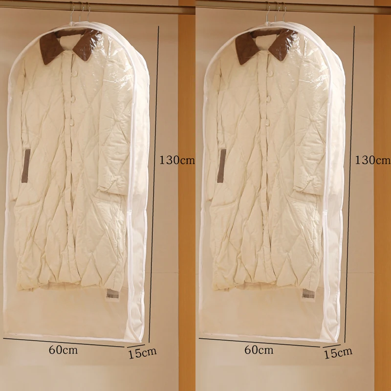 Space-Saving Wardrobe Organizer with Zippered Dust Cover