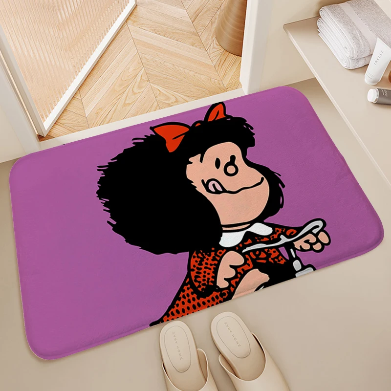 

Funny Doormat Entrance Door M-Mafaldas Hallway Entryway Kitchen Floor Mats Living Room Bathroom Carpet Anti Slip Home Decoration