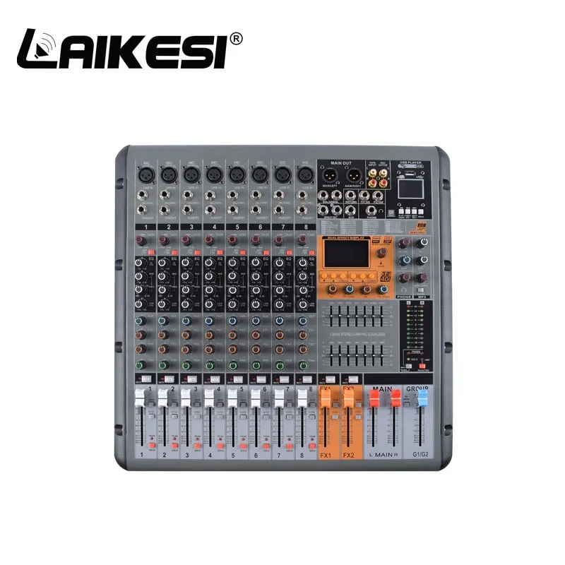 Consola de Audio усиленный двойной эффект 99dsp 8 canale 650w * 2 Прямая поставка