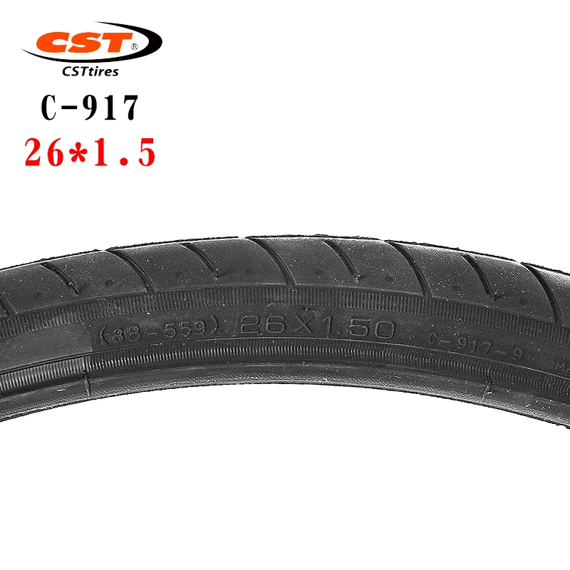CST 26 inch Mountain Bike tiresC-917 Bicycle Accessories 26*1.5 Wear Resistant 38-559 40-60PSI Bicycle Tyre