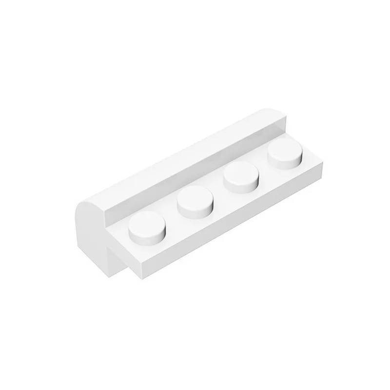 50pcs 6081 슬로프 곡선 2x4x1 1/3 곡선 상단 빌딩 블록 장난감 호환 액세서리 DIY MOC 하이테크
