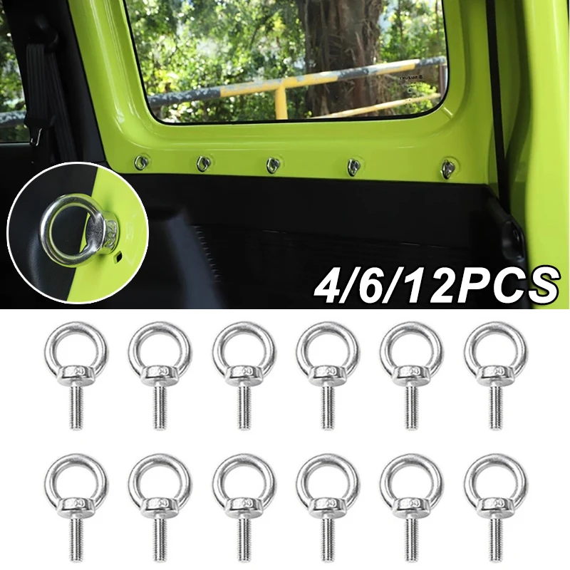 

4/6/12pcs Car Round Hole Screw Buckle Decorative Accessories for Suzuki Jimny 2019 2020 2021