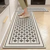 Carpet for Kitchen American Style Anti-slip Oil-proof Floor Mat Pvc Leather Waterproof Foot Mats Long Strip Home Decoration Rug 2