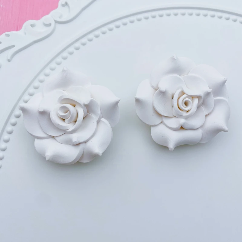 「ちま」ディップフラワー　まとめ売り 10pcs Resin Newest Big Clay Flower for Crafts Making