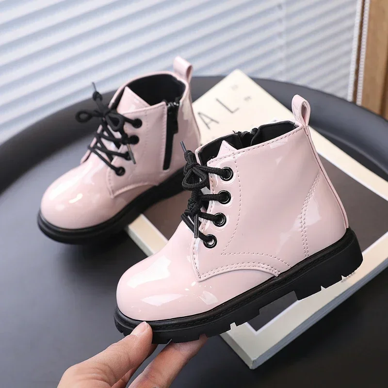 소녀 짧은 부츠 부츠 소년을위한 어린이 신발 소녀 겨울 발목 부츠 Cacual 운동화 Botas Para Nina Ботинки Для Девочки
