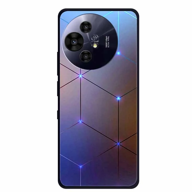 Premium Black Silicone Protective Case for TCL 50 Pro NxtPaper 5G