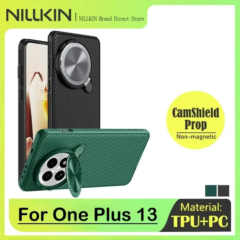 Nillkin Magnetic Case with Twill Micro-Transparent Design and Flip Lens Cover, MagSafe Compatible, Anti-Drop Protection